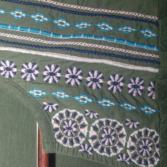 St. John's Bay Tops - St.Johns Bay,blouse,100 % cotton,embroidery design,casual women's size 1X,